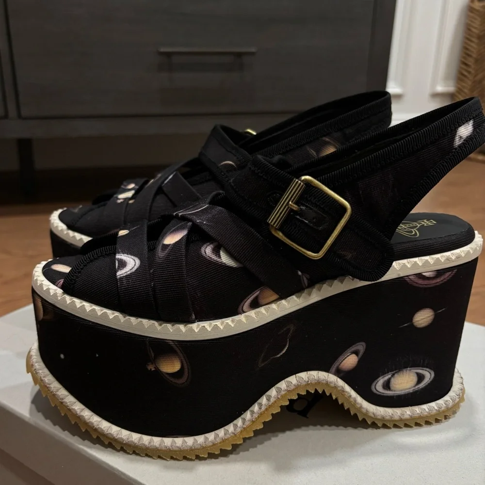 Vivienne Westwood Planet Platform Sandals - Picture 1 of 5